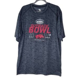 Arkansas Razorbacks 2022 Outback Bowl Champion Gray Performance T-Shirt Size XL